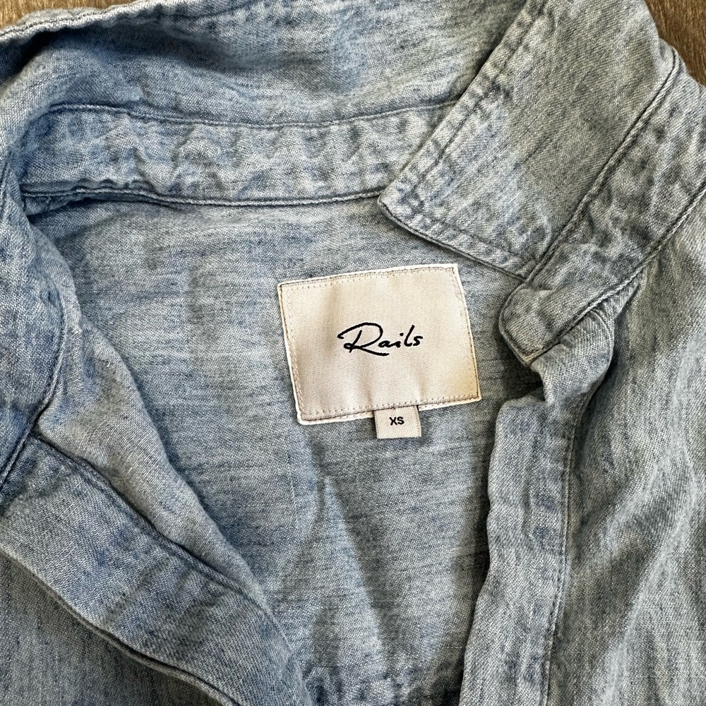 RAILS Valerie Denim Shirt Dress Size XS - Picture 13 of 16